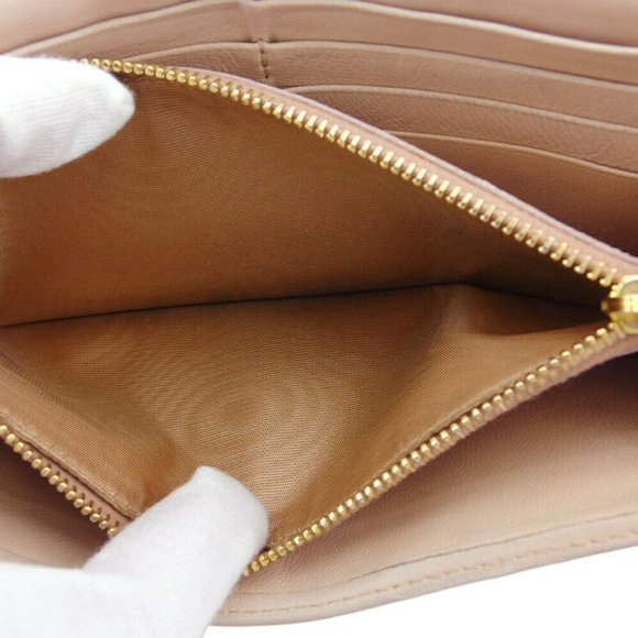 PRADA wallet ribbon pink leather Authentic - Picture 8 of 8